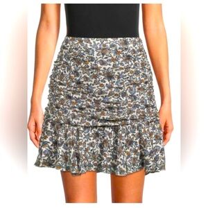 Blue and White Ruffled Mini Skirt perfect for the summer 🌞☀️💞 🏝️